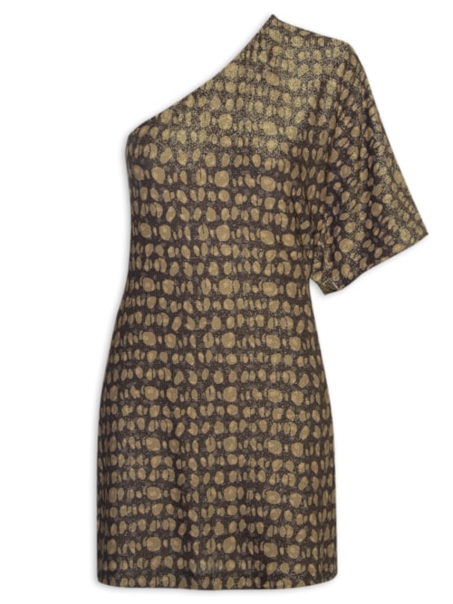 Vestido Malha Eccentric Shine - Animal Print