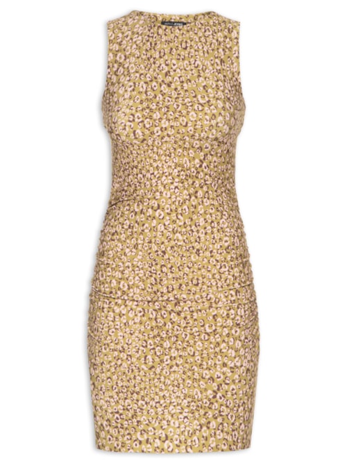 Vestido Malha Estampa Onça Duo Oasis E Mink – Verde