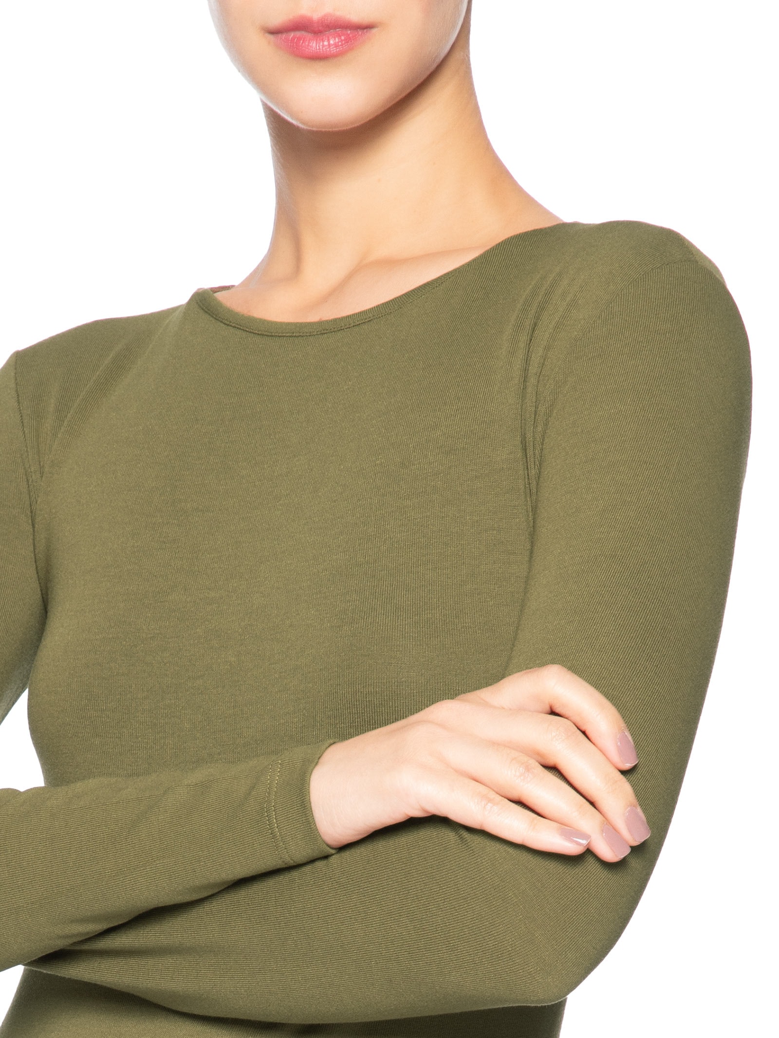 Vestido Malha Fenda Verde Animale