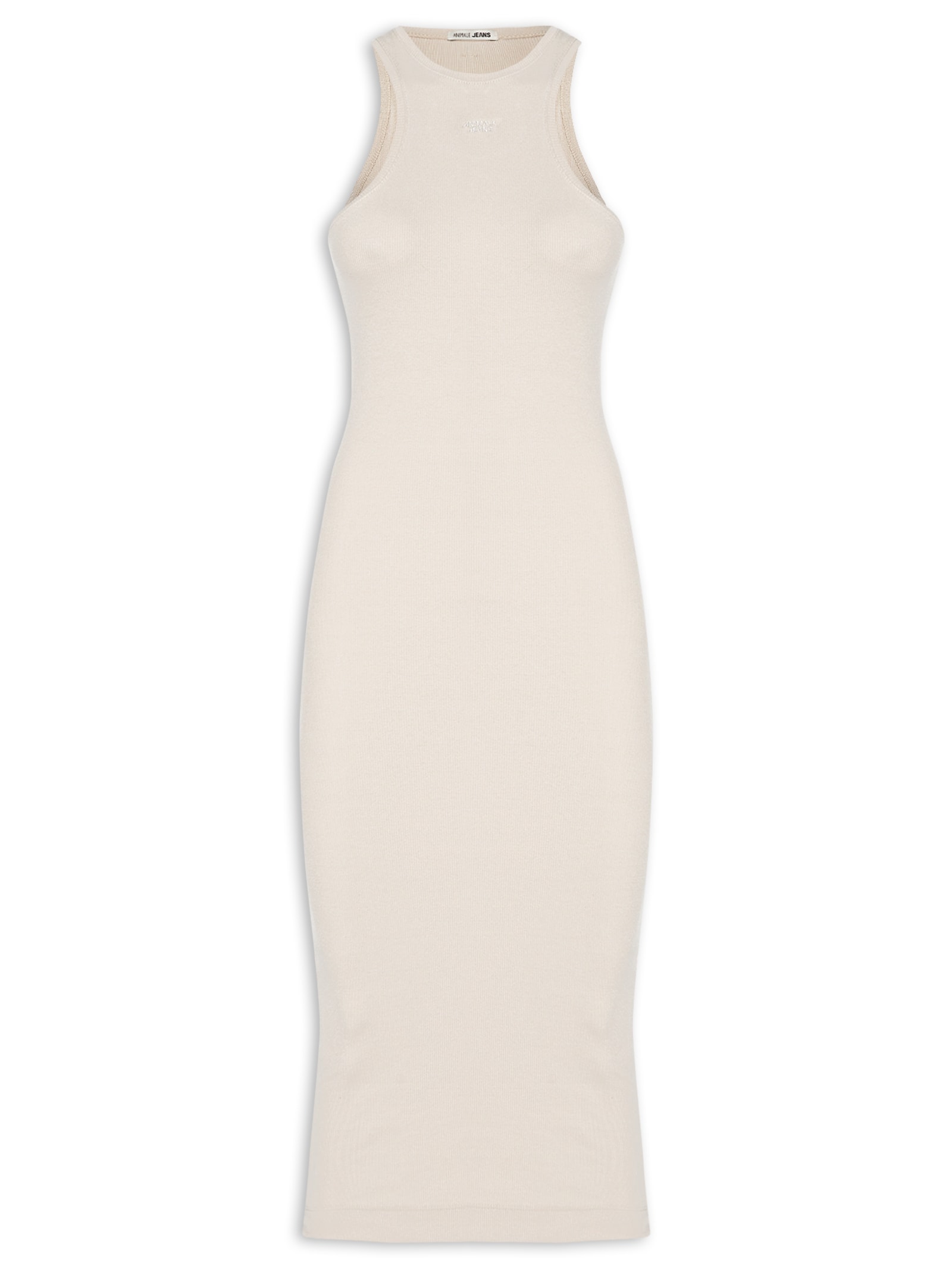 Vestido Malha Halter Cinza Animale Jeans