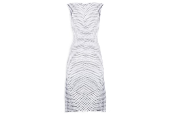 Vestido Malha Metálica Carnaval - Preto