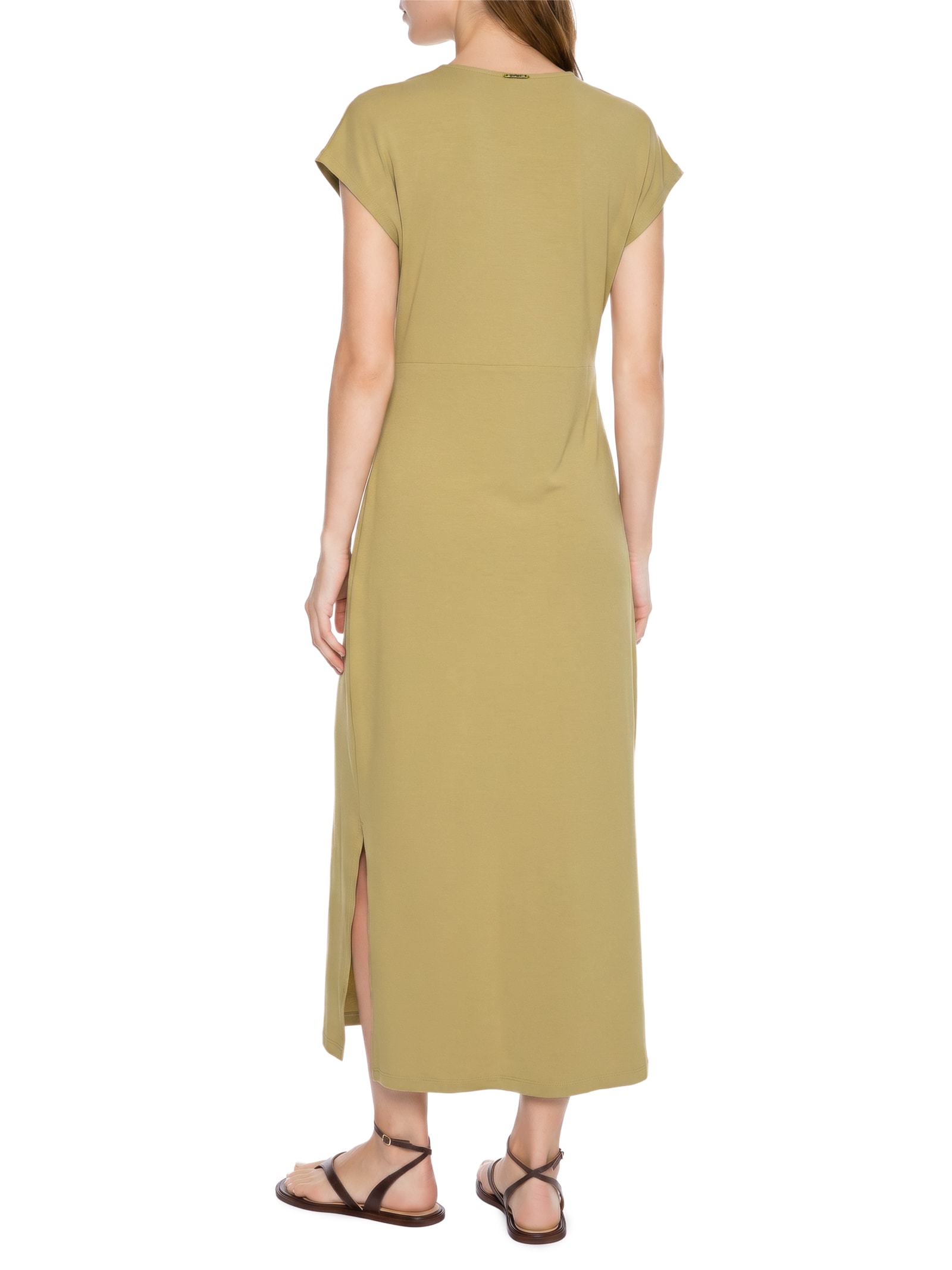 Vestido Malha Modal Bege Lez A Lez