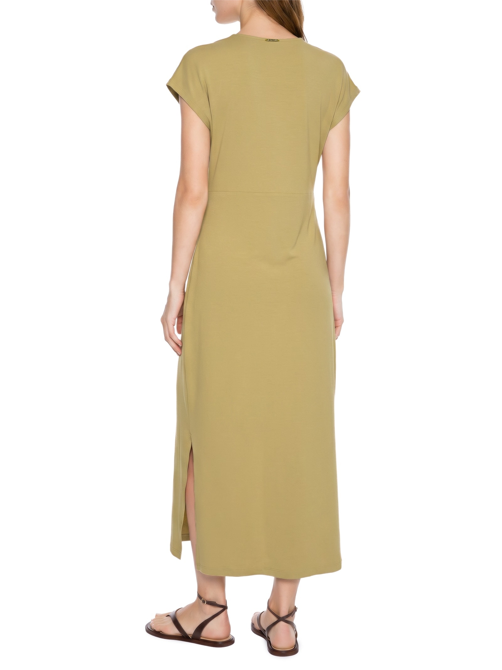 Vestido Malha Modal Bege Lez A Lez