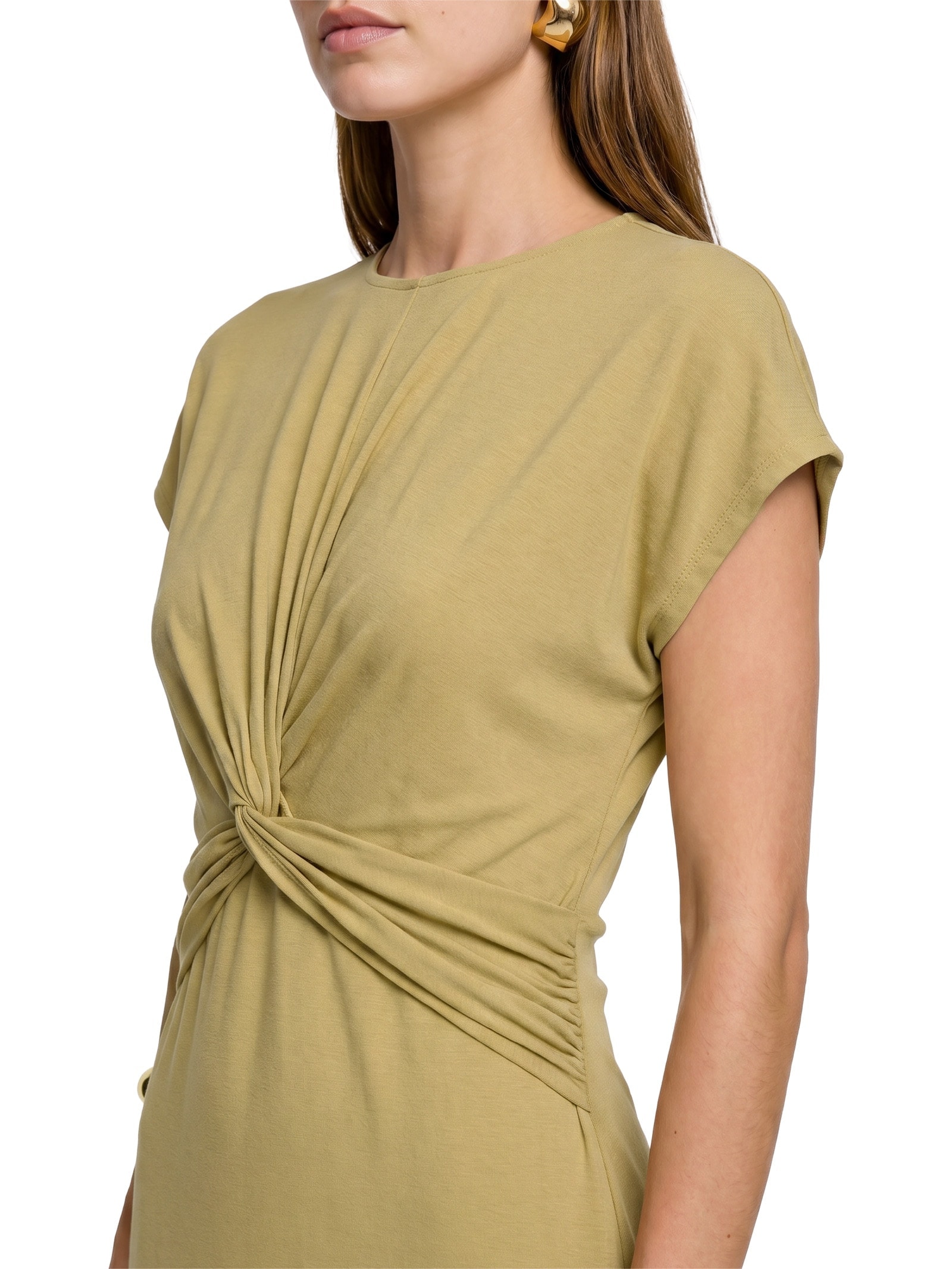 Vestido Malha Modal Bege Lez A Lez