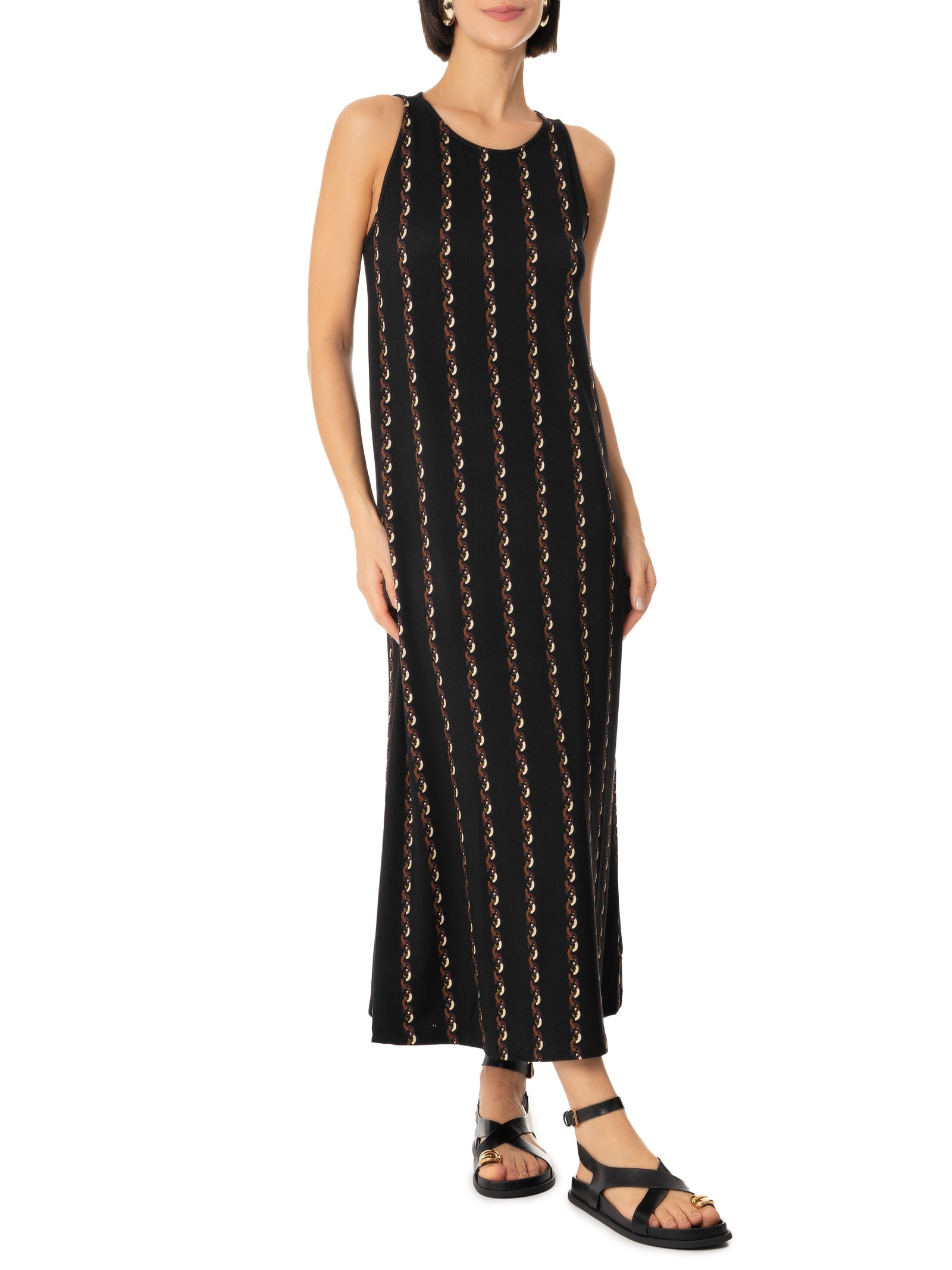 Vestido Malha Moletom Mvs Preto Lez A Lez