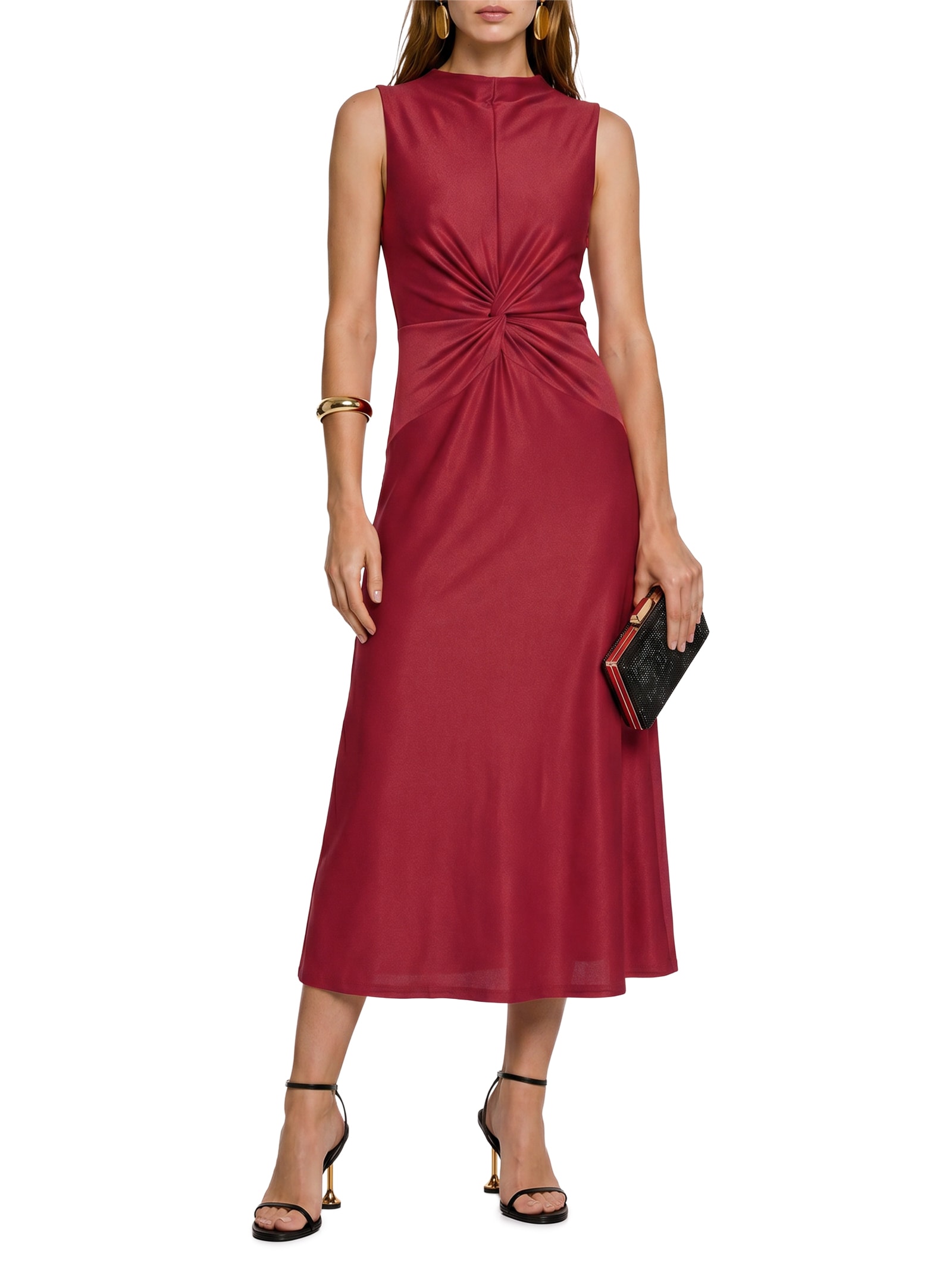 Vestido Malha New Stardust Vermelho Lez A Lez
