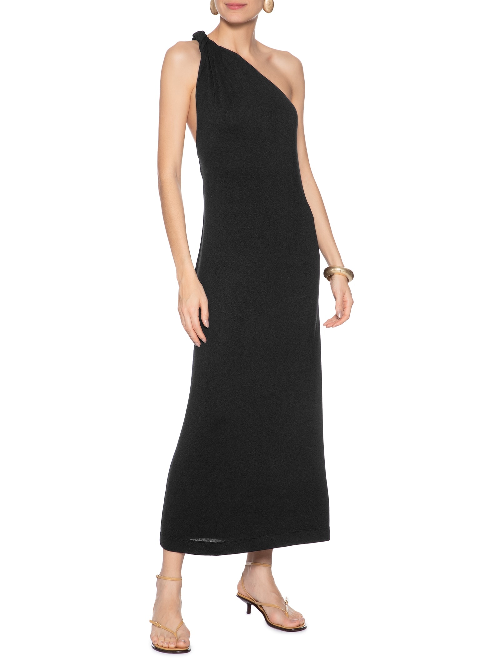 Vestido Malha Nó Preto Animale