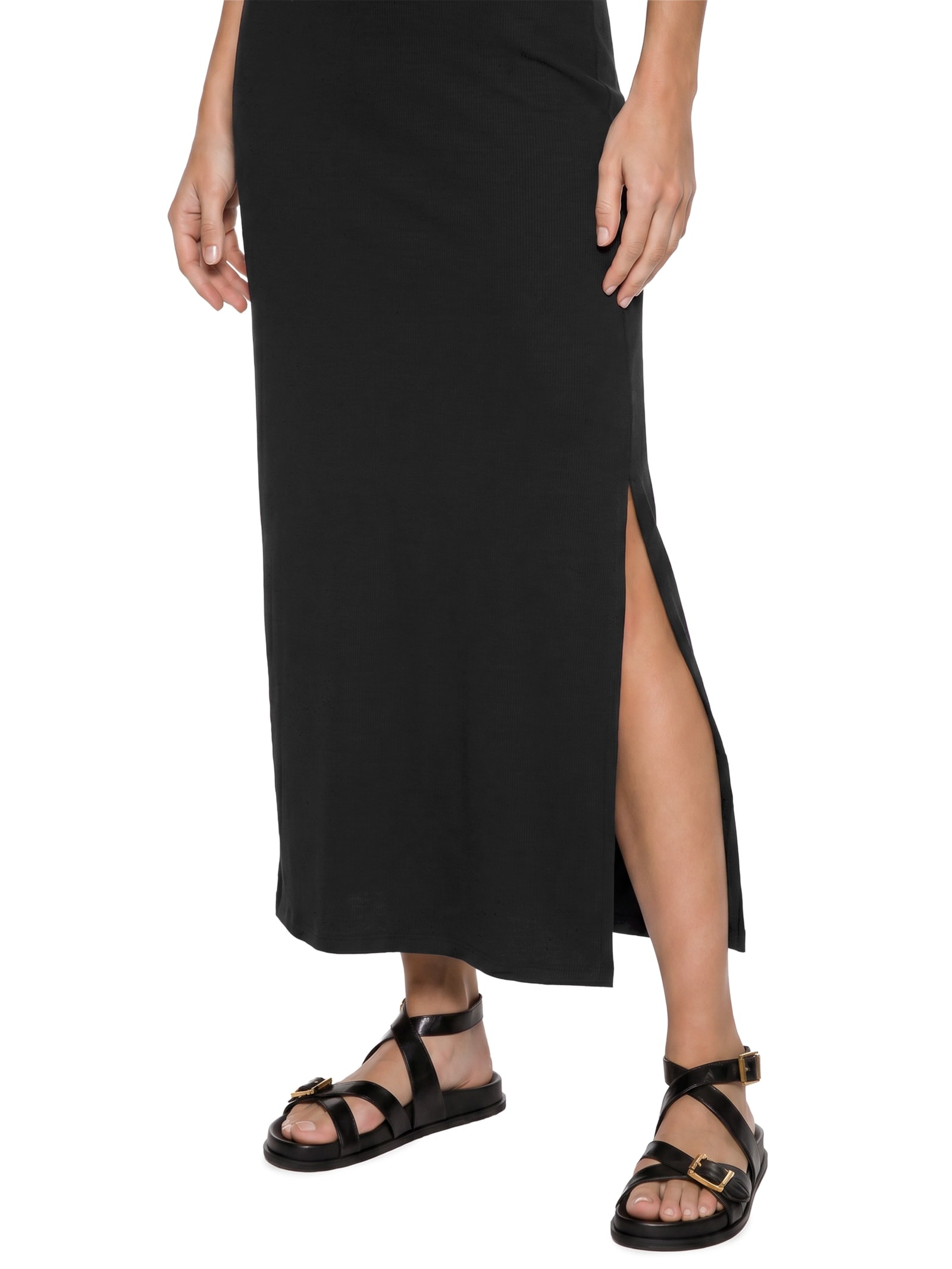 Vestido Malha Super Tecno Preto Lez A Lez