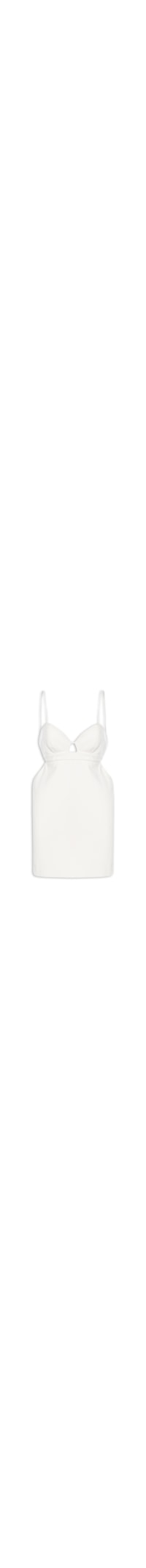 Vestido Malha Top Pesponto - Off White