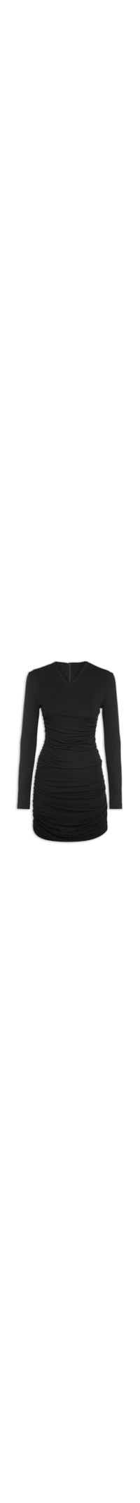 Vestido Malha Transpasse - Preto