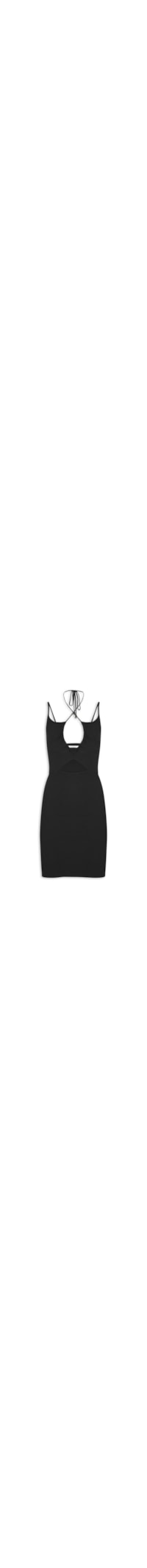 Vestido Malha Tricot - Preto