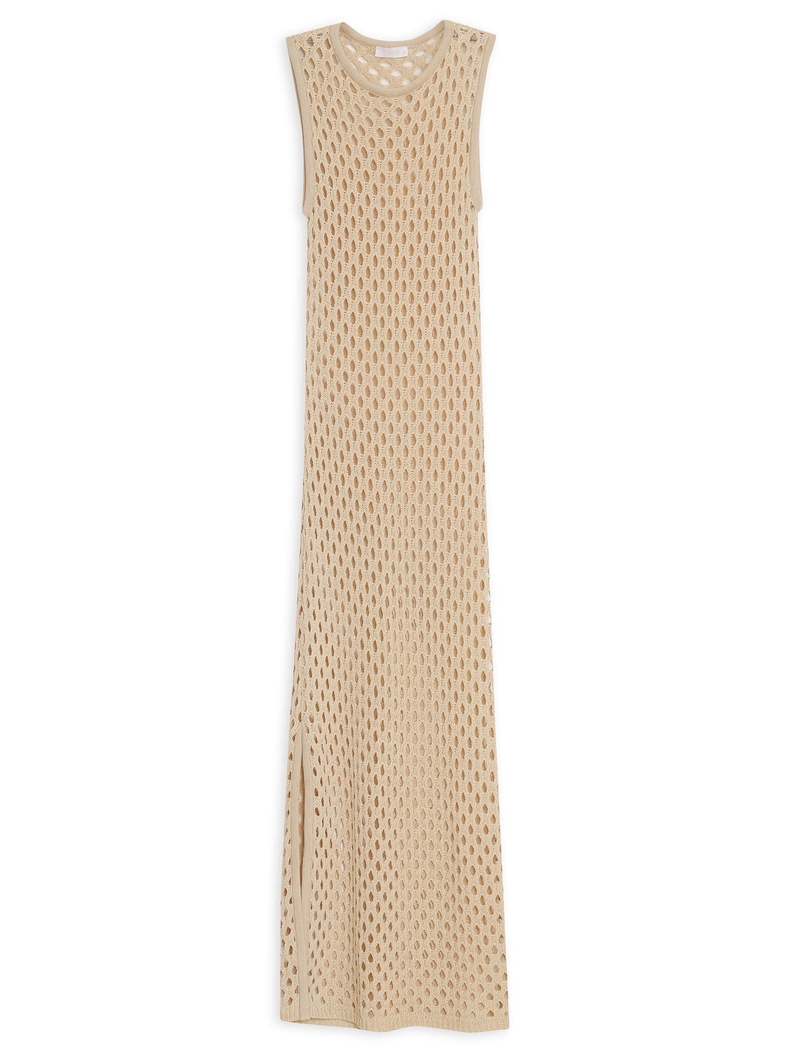 Vestido Mandy Palha Bege Triya