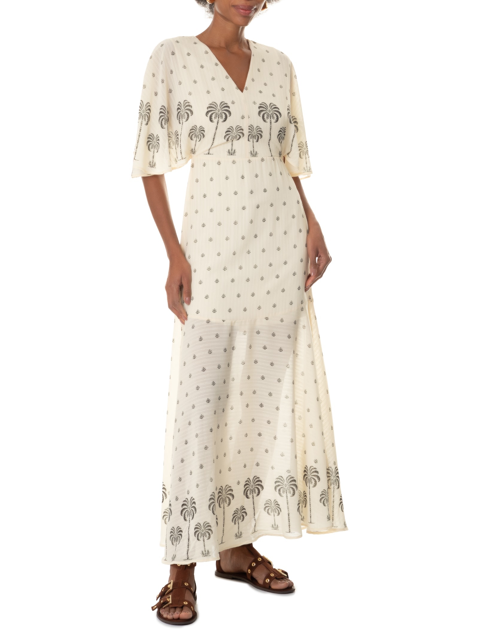 Vestido Manga Curta Off White Lez A Lez