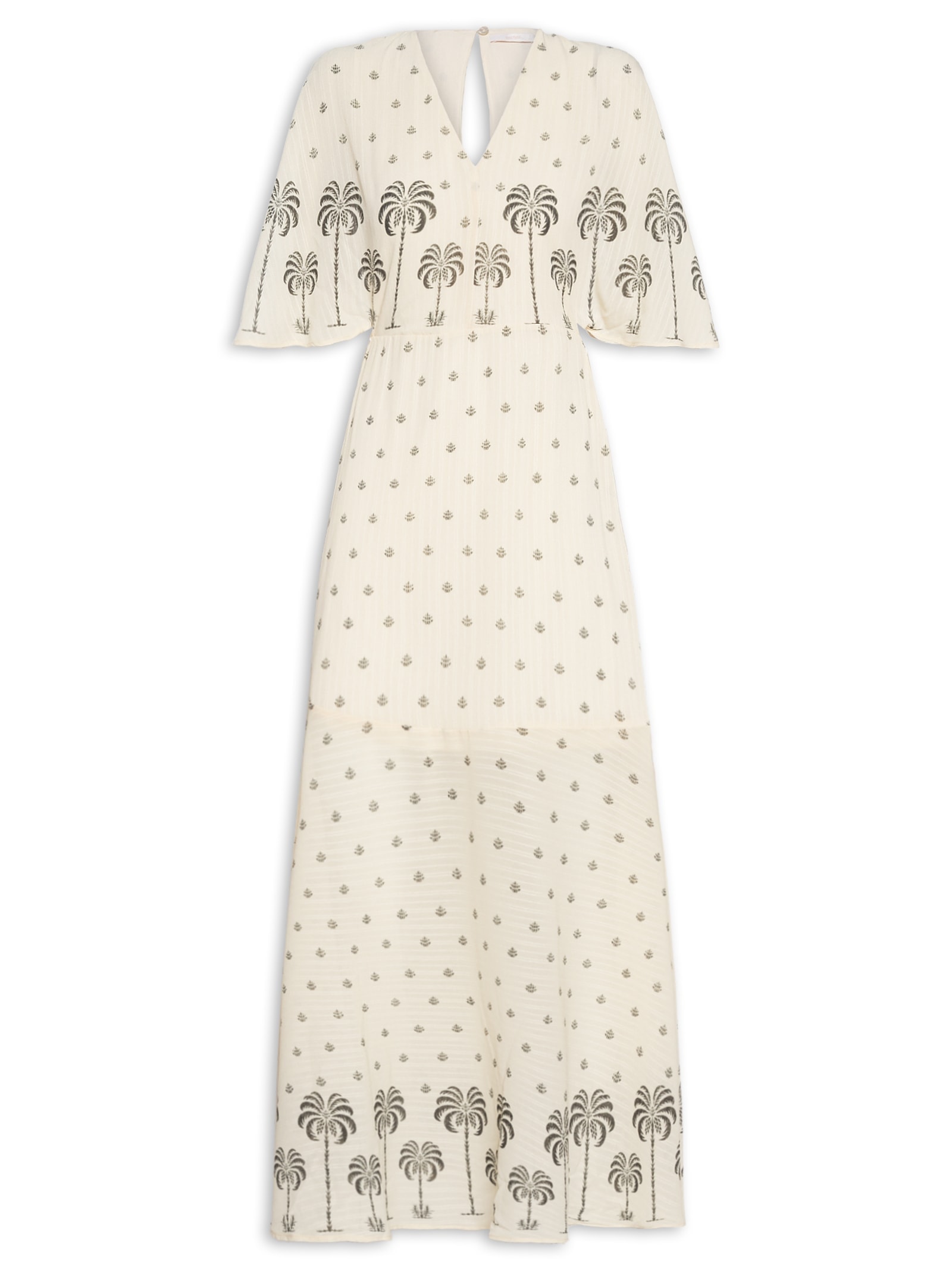 Vestido Manga Curta Off White Lez A Lez