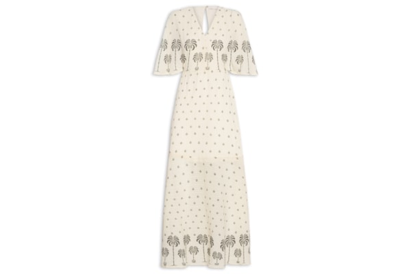 Vestido Manga Curta - Off White