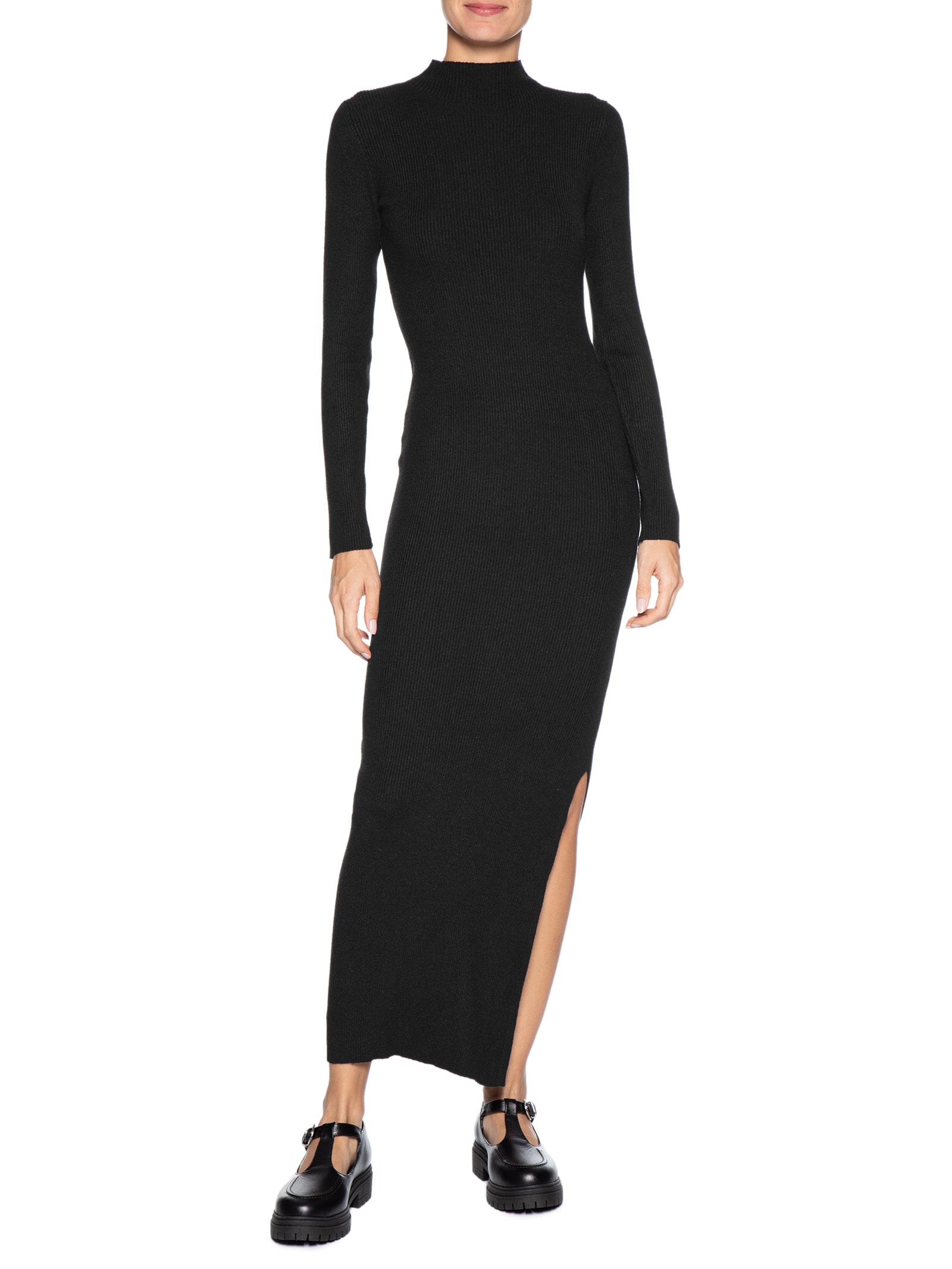 Vestido Manga Longa - Preto by BASIQ