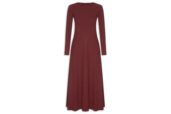 Vestido Manga Longa Vermelho Wing - Vermelho