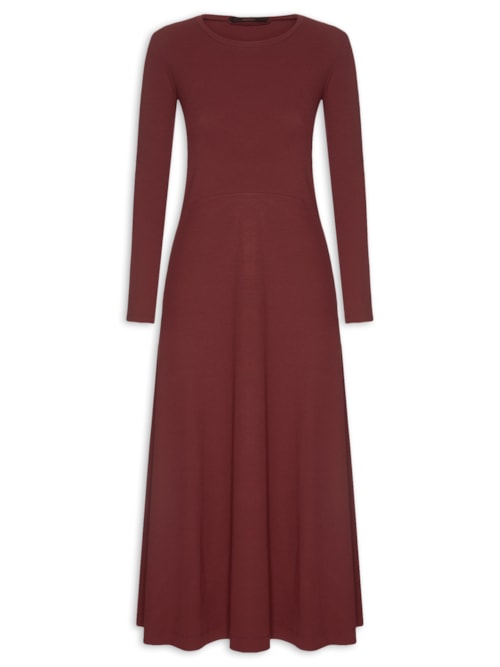 Vestido Manga Longa Vermelho Wing - Vermelho
