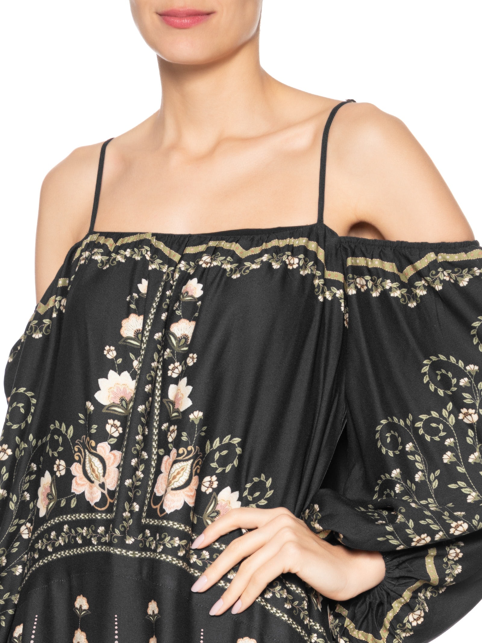 Vestido Manga Nikita Preto Farm