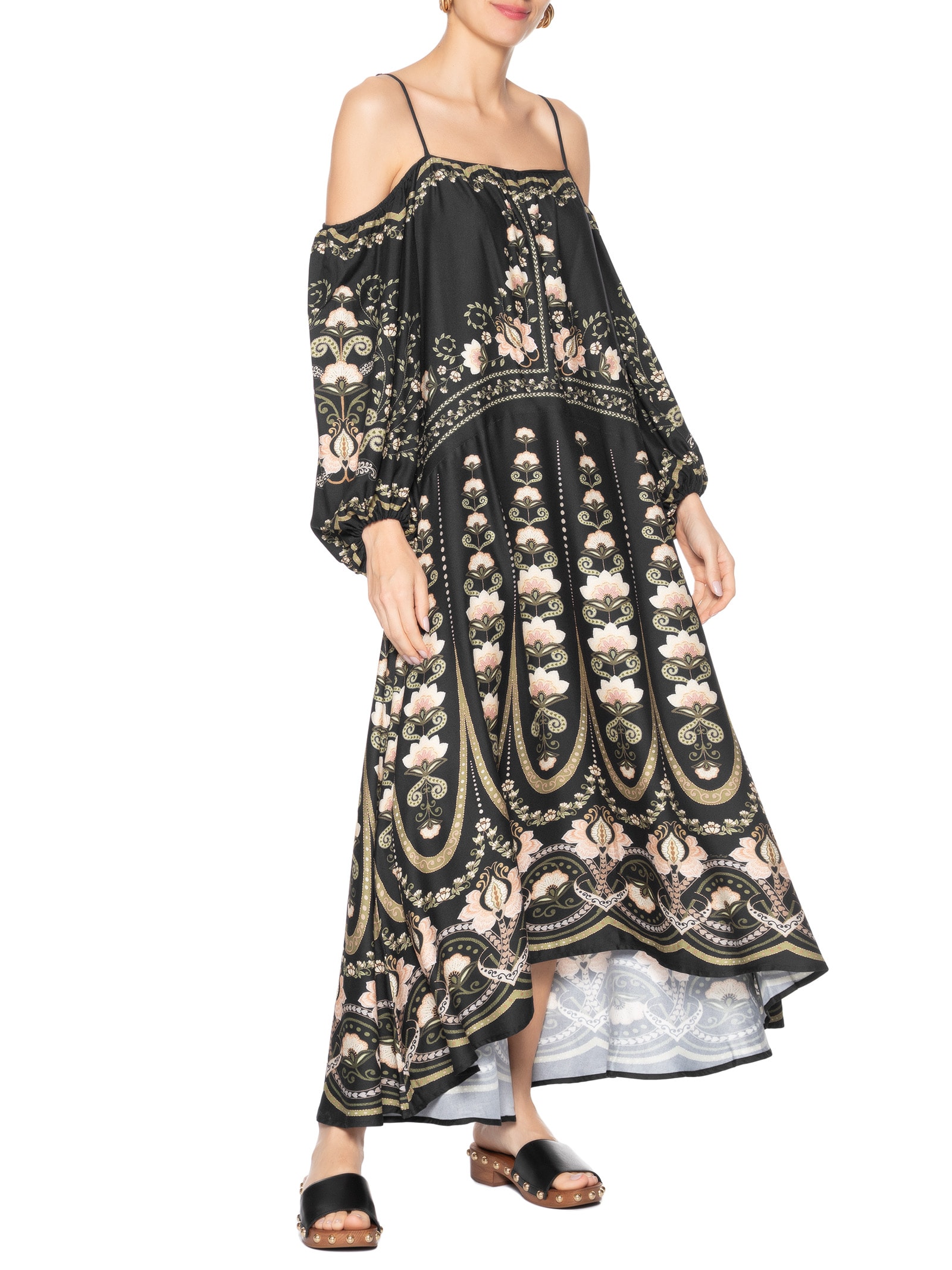 Vestido Manga Nikita Preto Farm