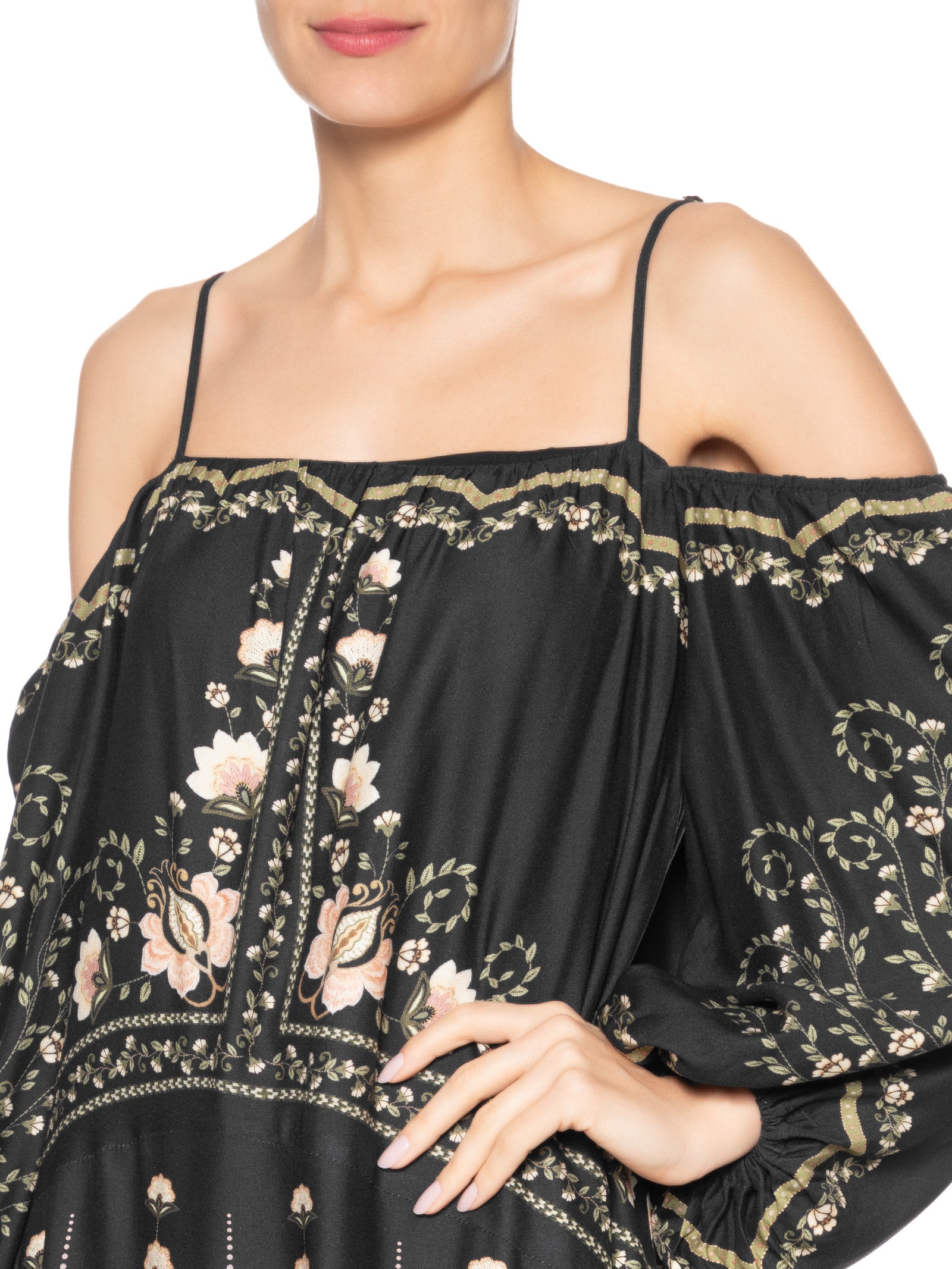 Vestido Manga Nikita Preto Farm