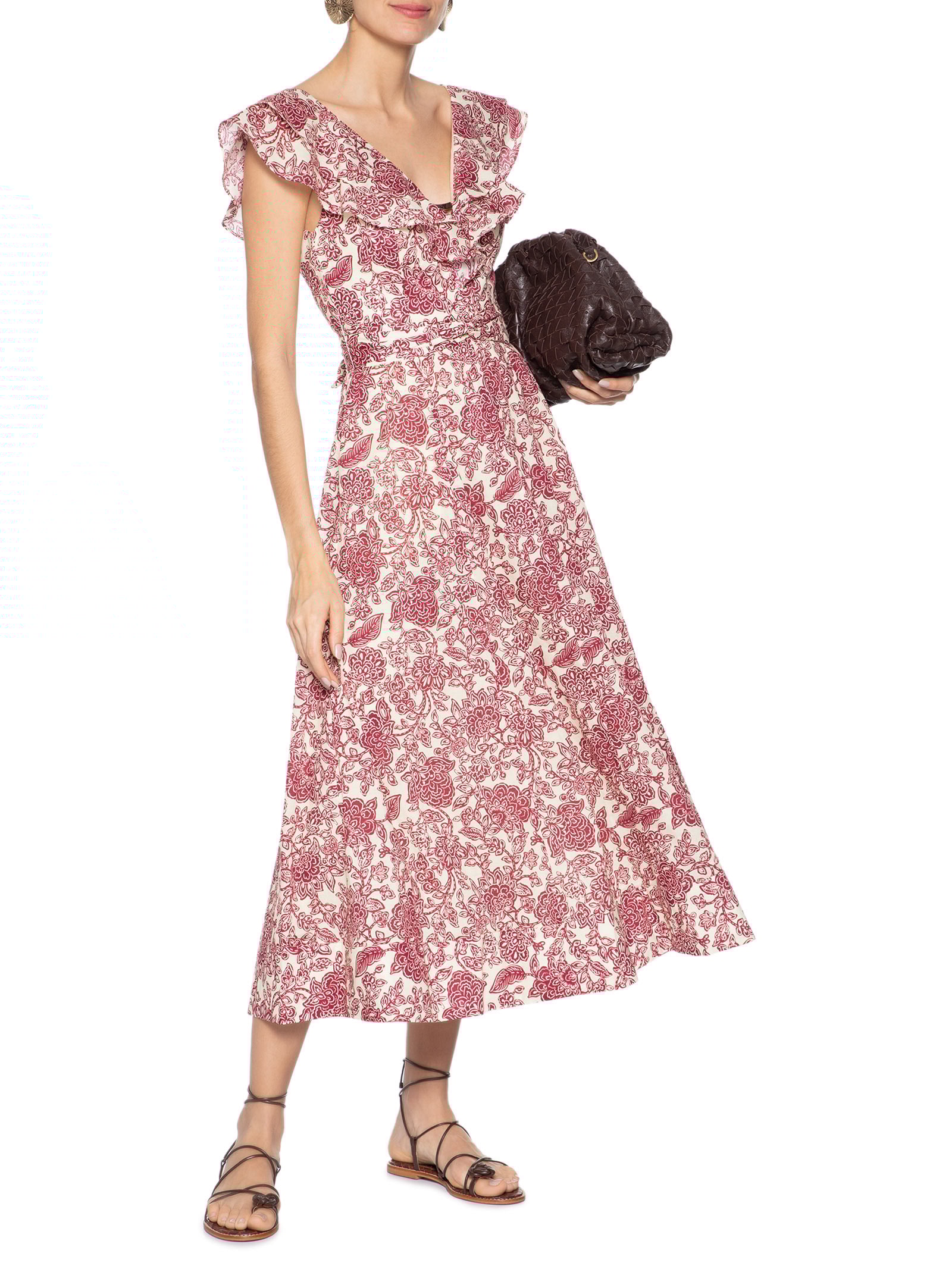 Vestido Manga Patrícia Vermelho Le Lis