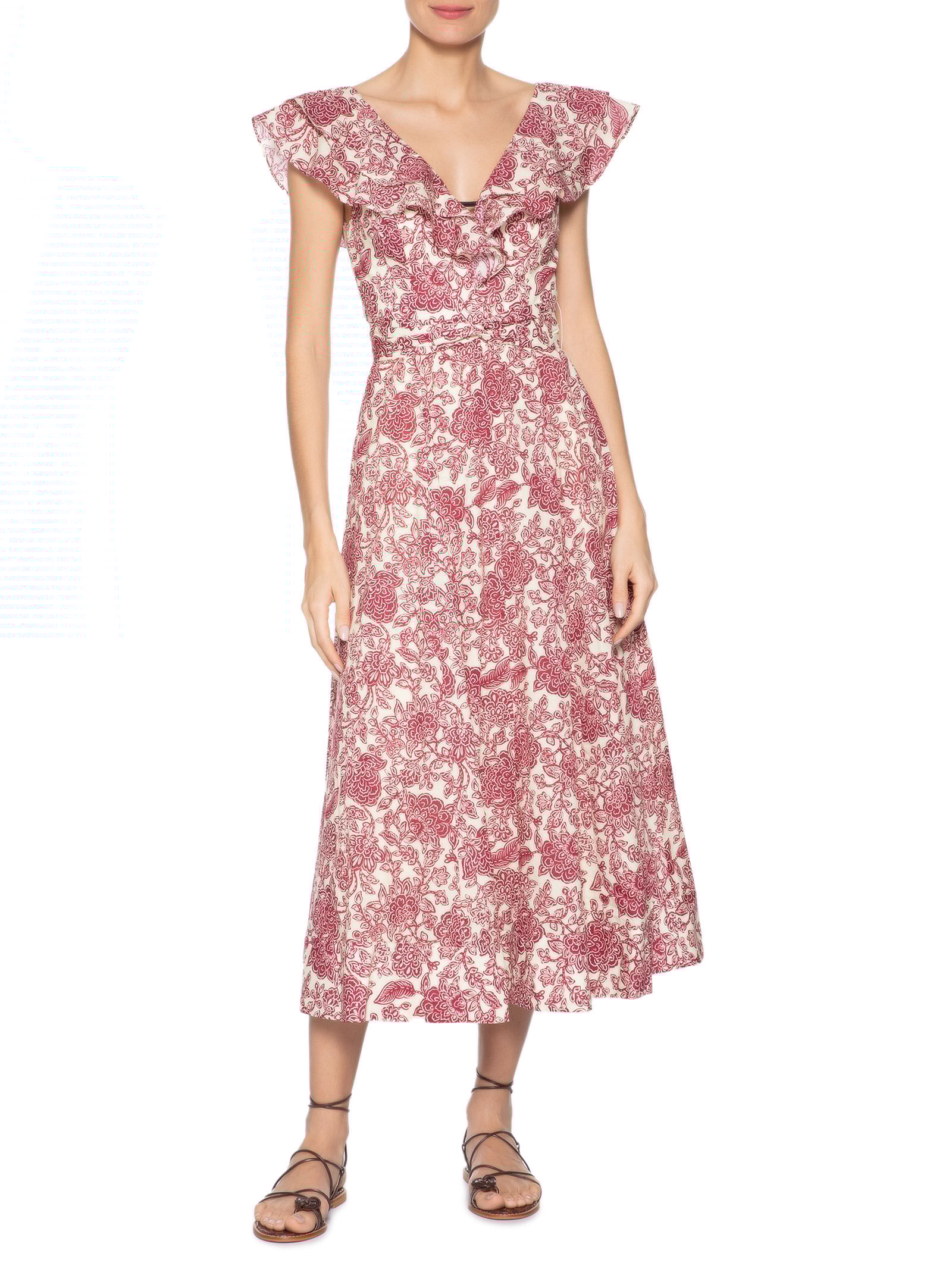 Vestido Manga Patrícia Vermelho Le Lis