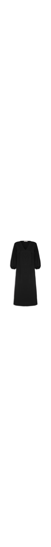 Vestido Mangas 7/8 - Preto