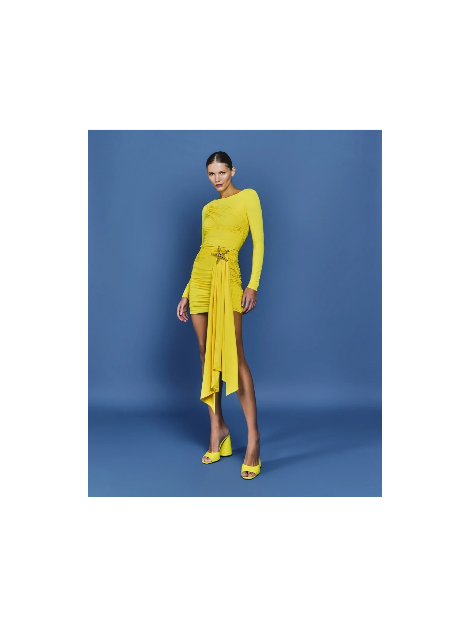 Vestido Mareh Asterias Amarelo Shop Ginger