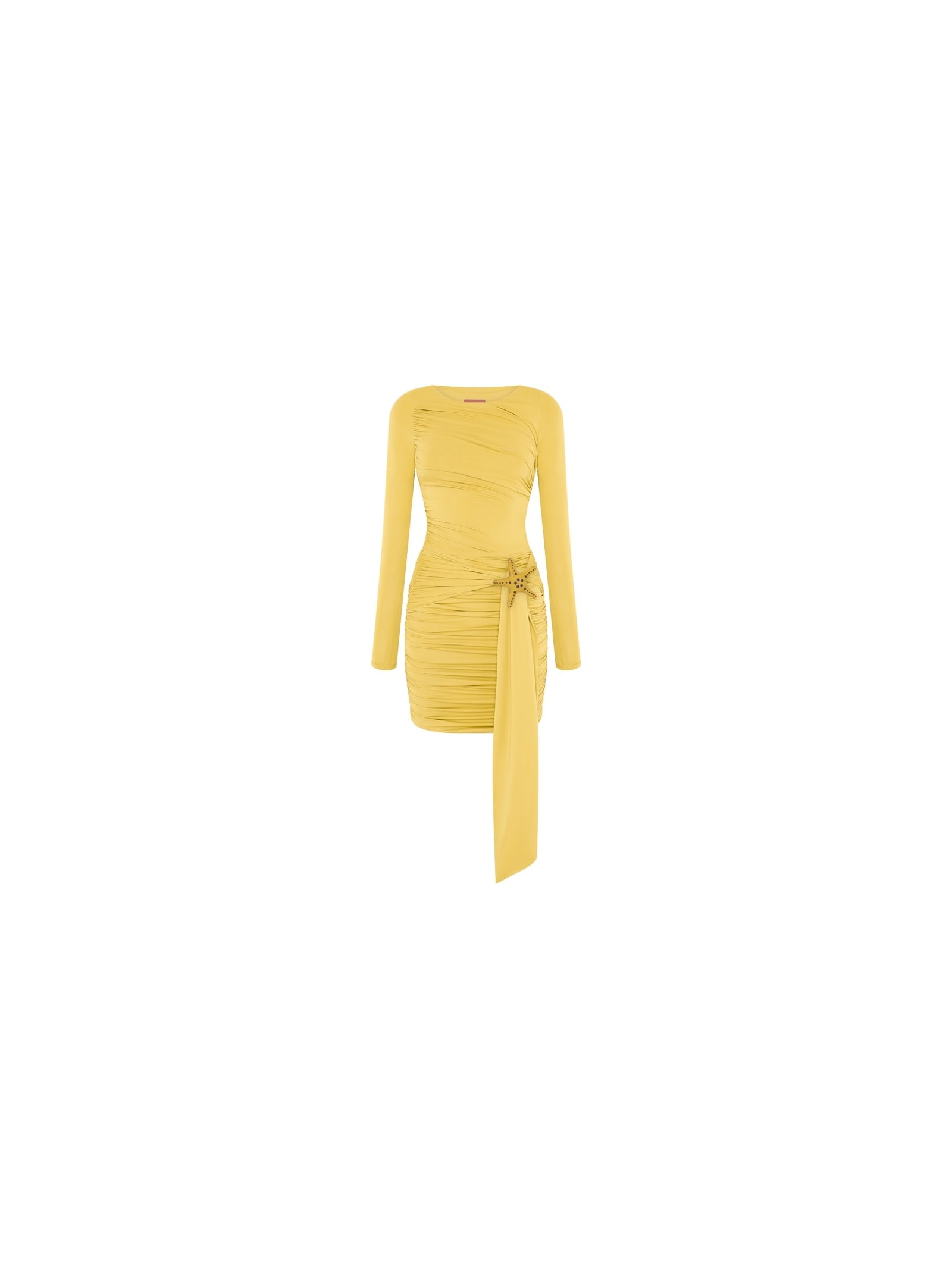 Vestido Mareh Asterias Amarelo Shop Ginger