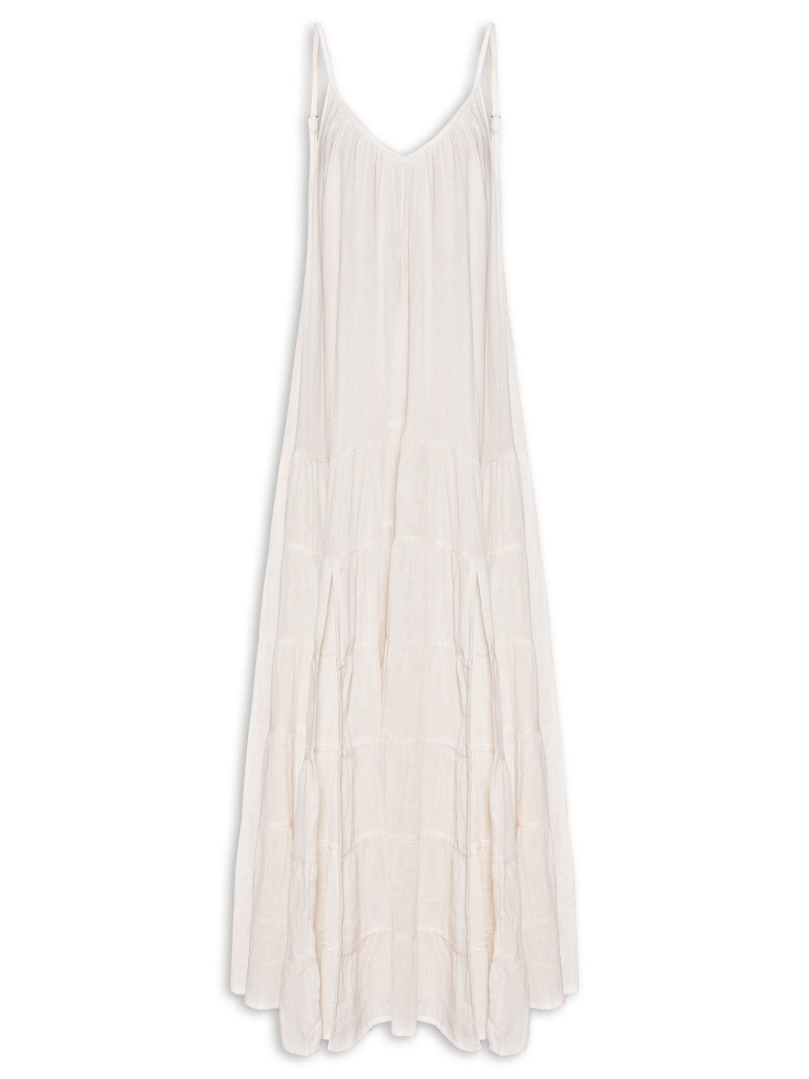 Vestido Marias Crinkle Branco Farm Praia