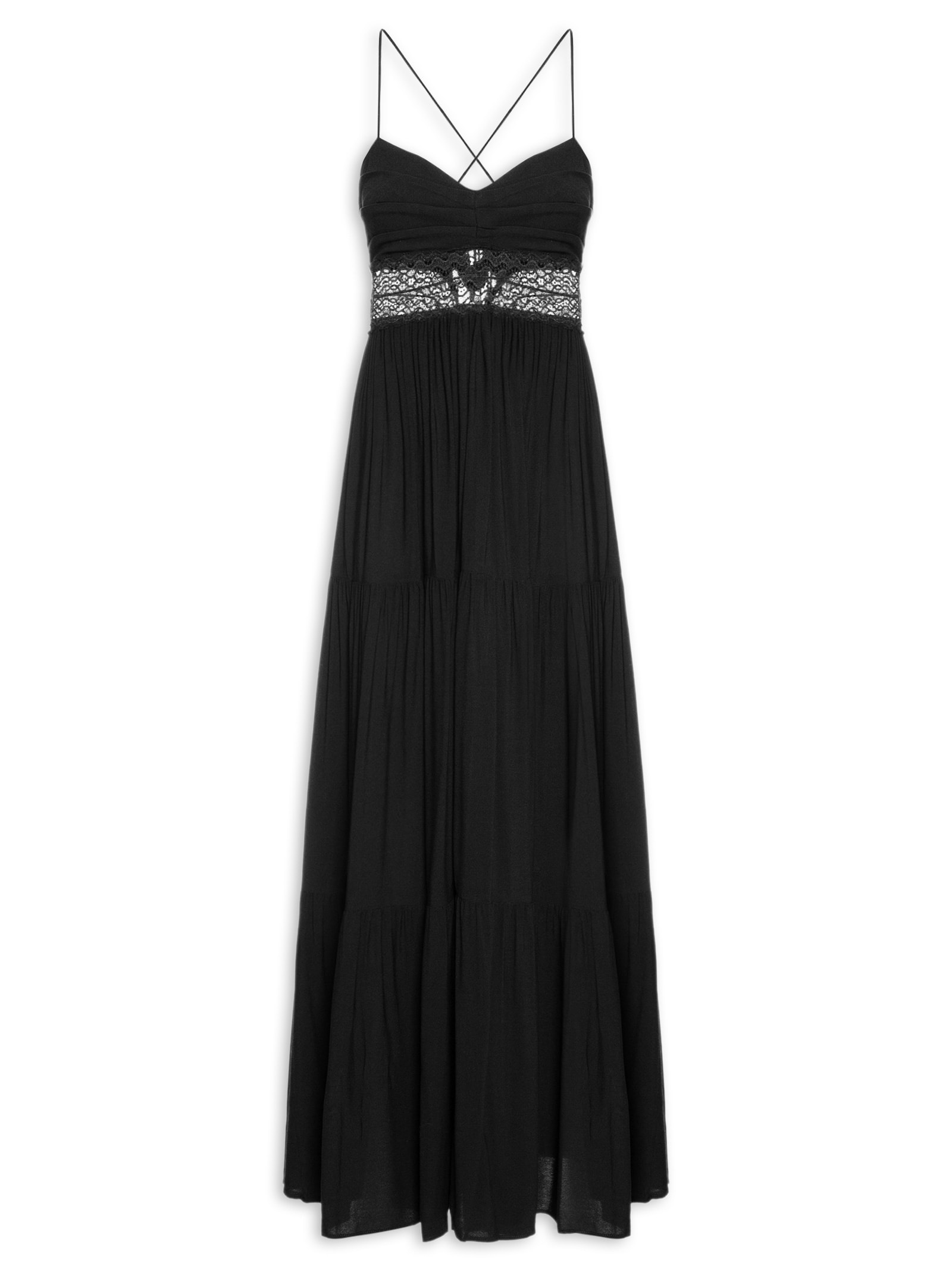 Vestido Marias Detalhe Renda Preto Dress To