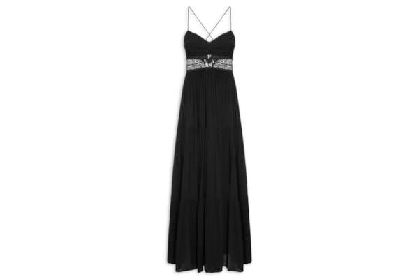 Vestido Marias Detalhe Renda - Preto