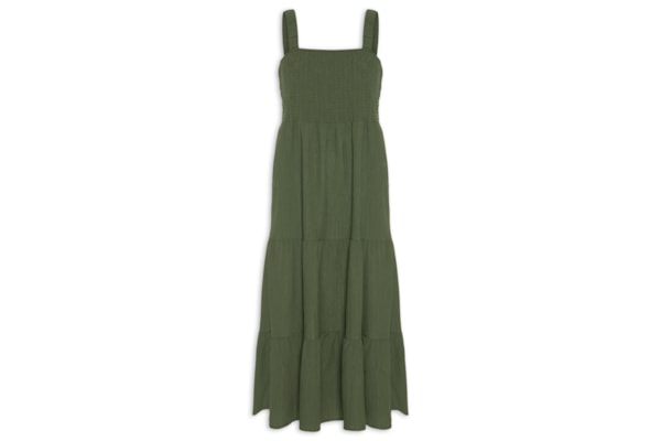 Vestido Marias Franzido - Verde