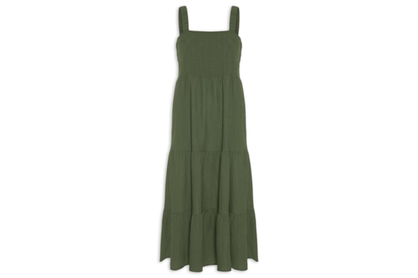 Vestido Marias Franzido - Verde