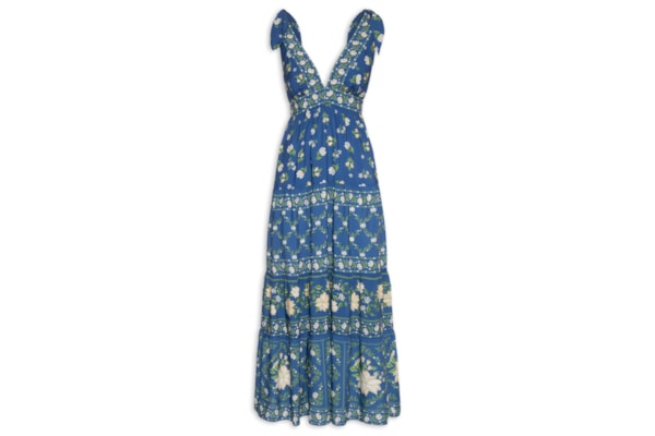 Vestido Marias Jardim de Azaleas – Azul