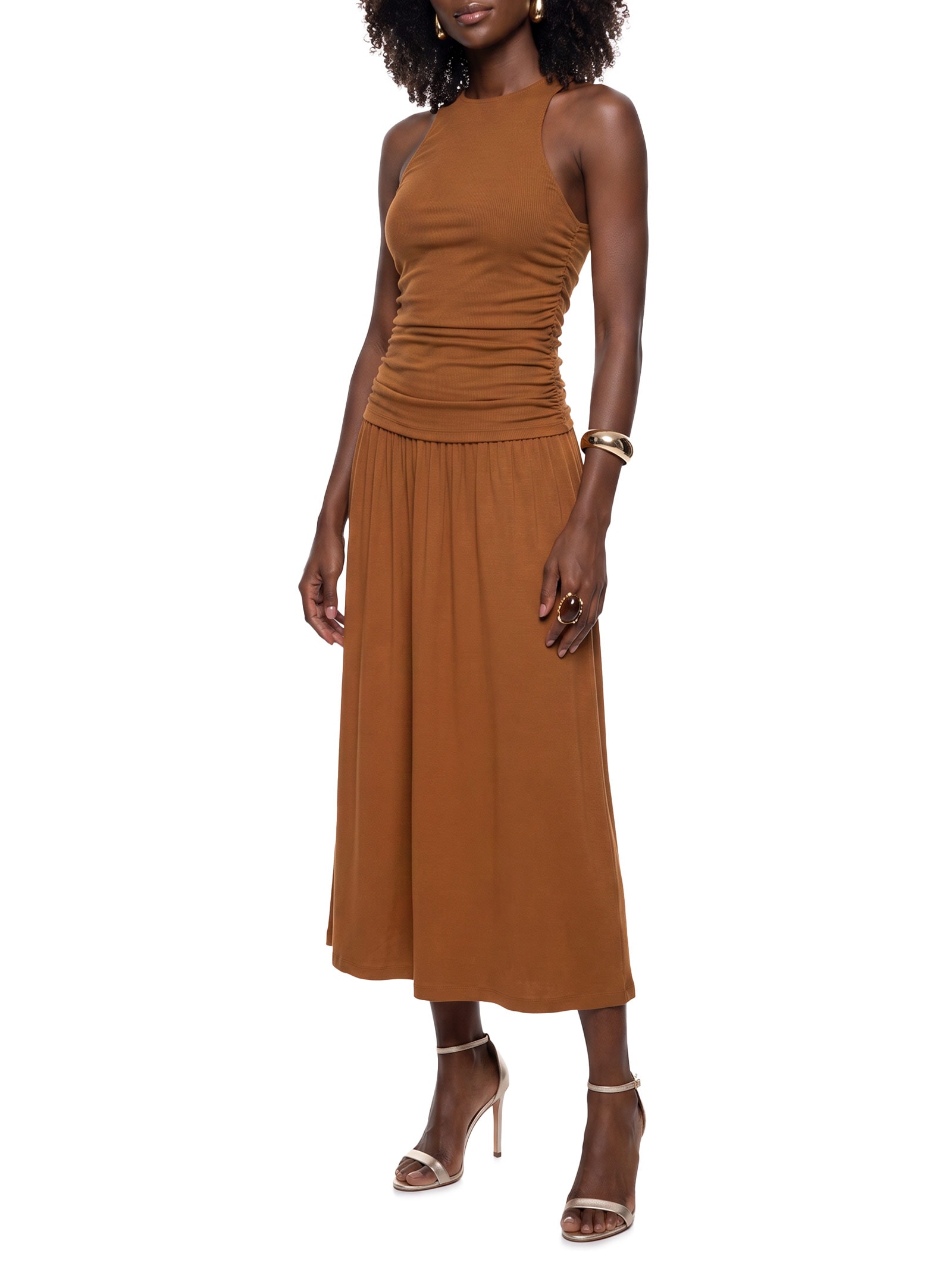 Vestido Marrom Colcci