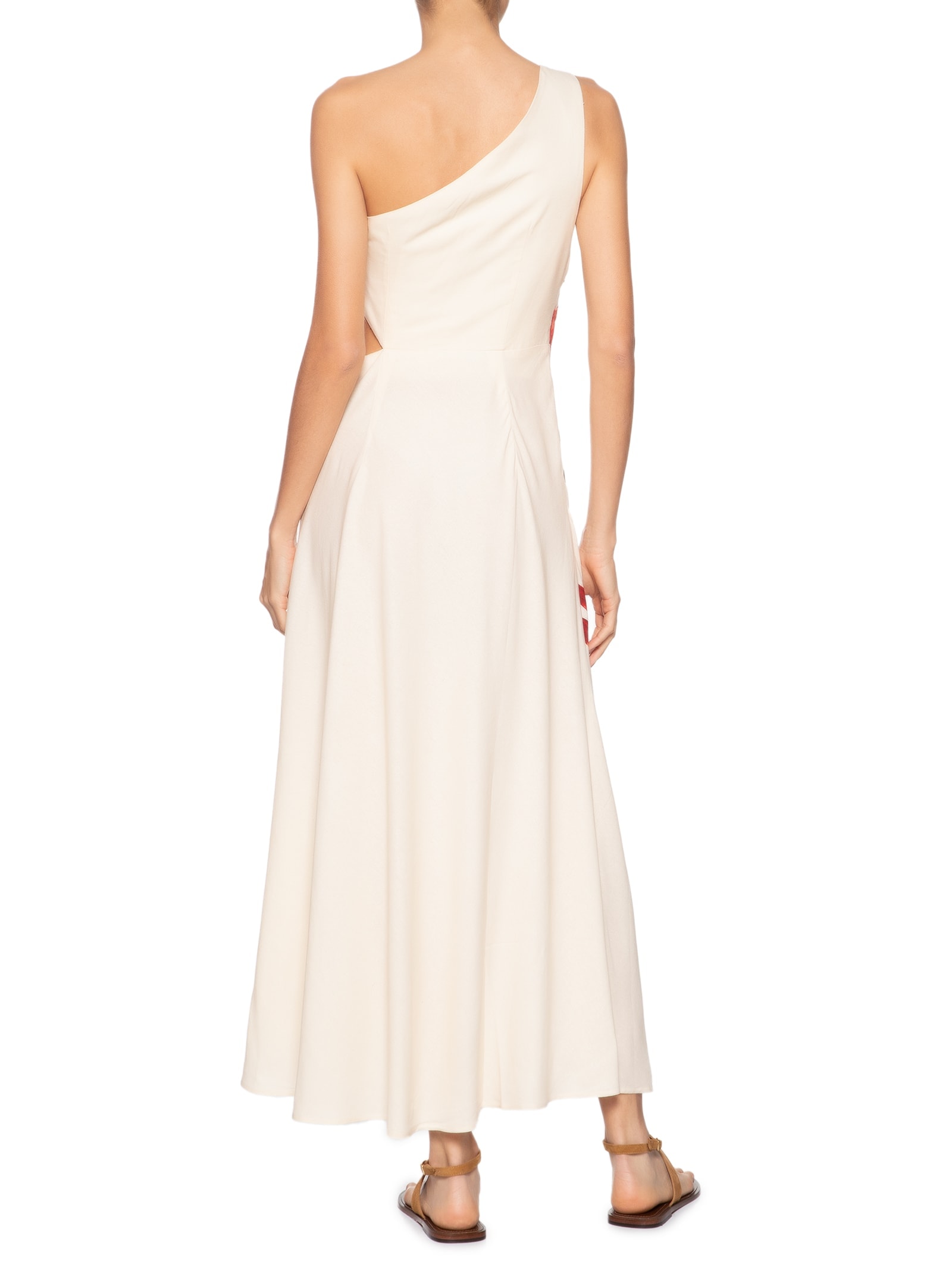 Vestido Maxi Estrelica Bege Farm