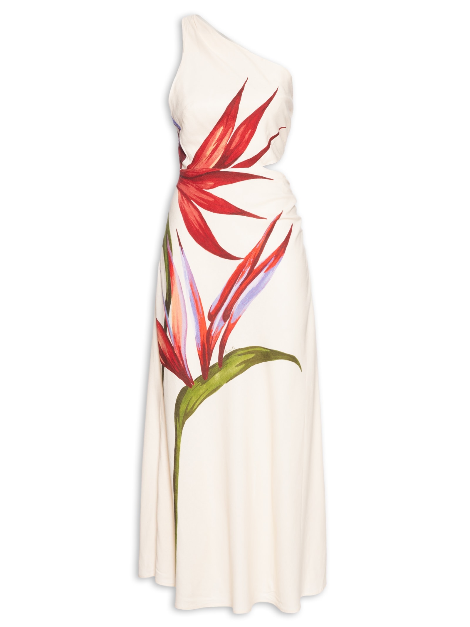 Vestido Maxi Estrelica Bege Farm