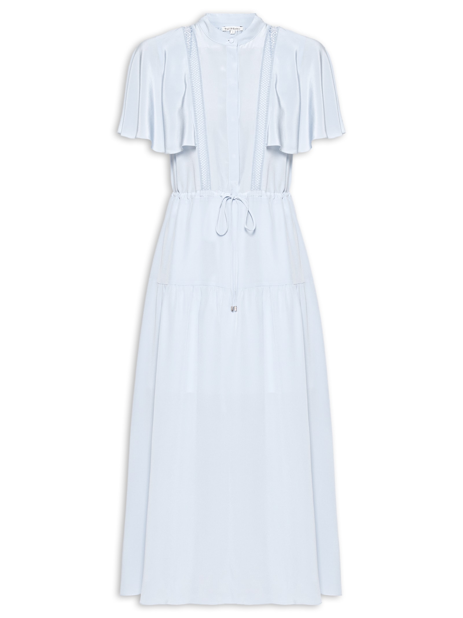 Vestido Maxine Seda Azul Le Lis