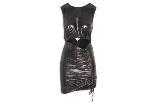 Vestido Metalizado - Prata