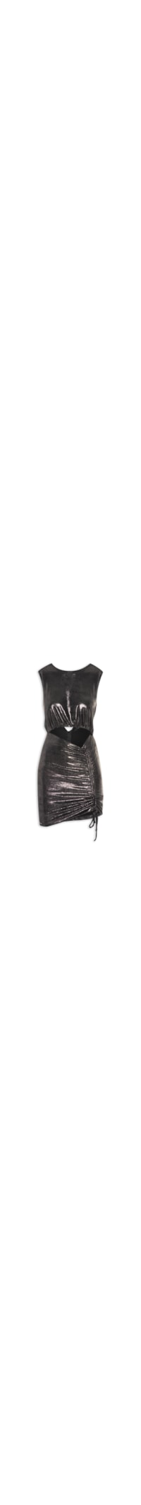 Vestido Metalizado - Prata