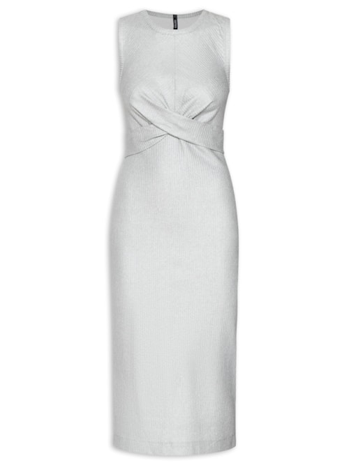 Vestido Metalizado Prata