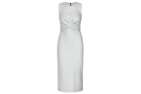 Vestido Metalizado Prata