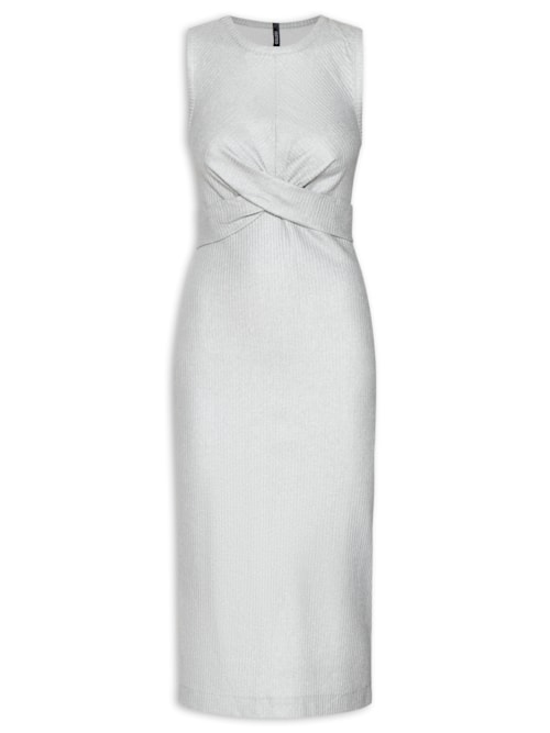 Vestido Metalizado Prata