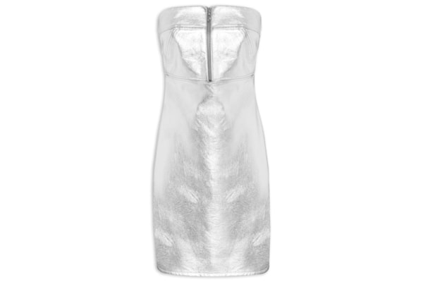 Vestido Metalizado - Prata