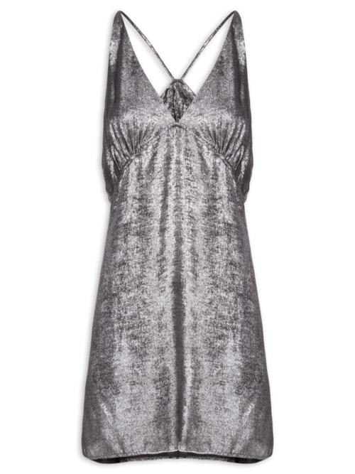 Vestido Metalizado – Prata