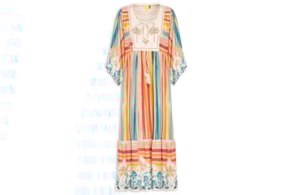 Vestido Midi Abacaxi Deco - Rosa