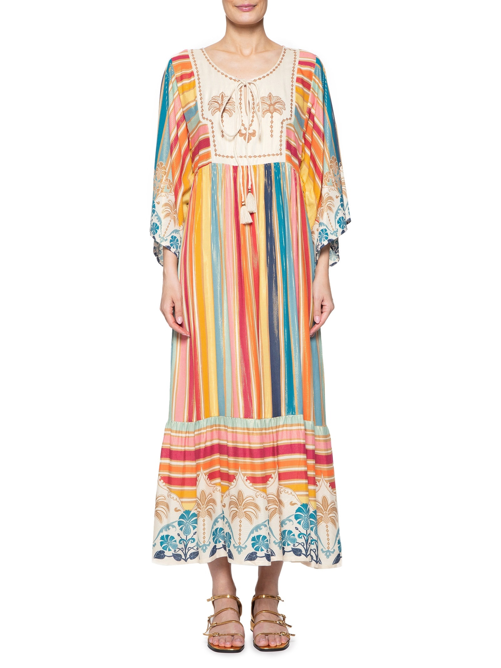 Vestido Midi Abacaxi Deco Rosa Farm