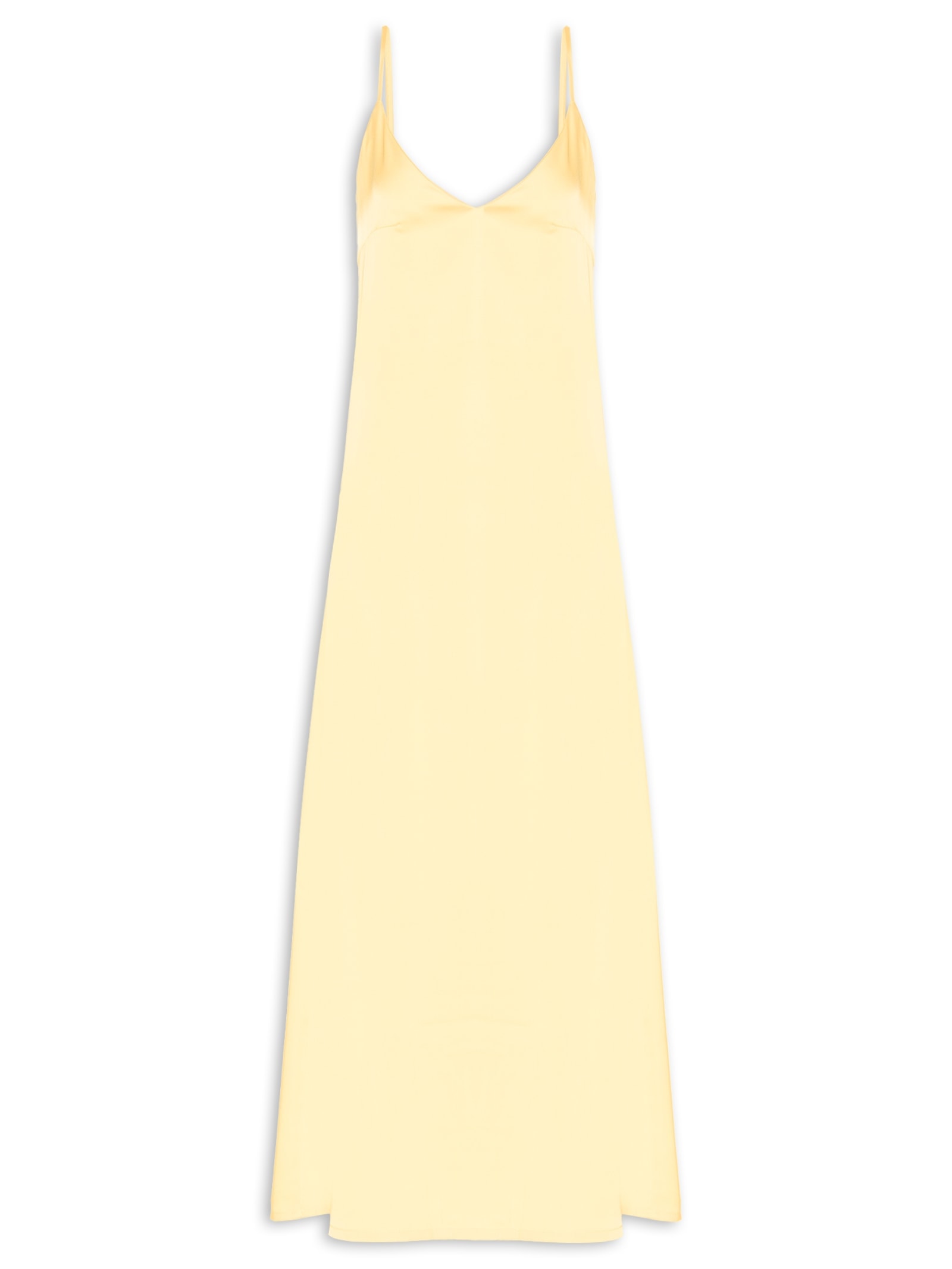 Vestido Midi Acetinado Amarelo Market 33